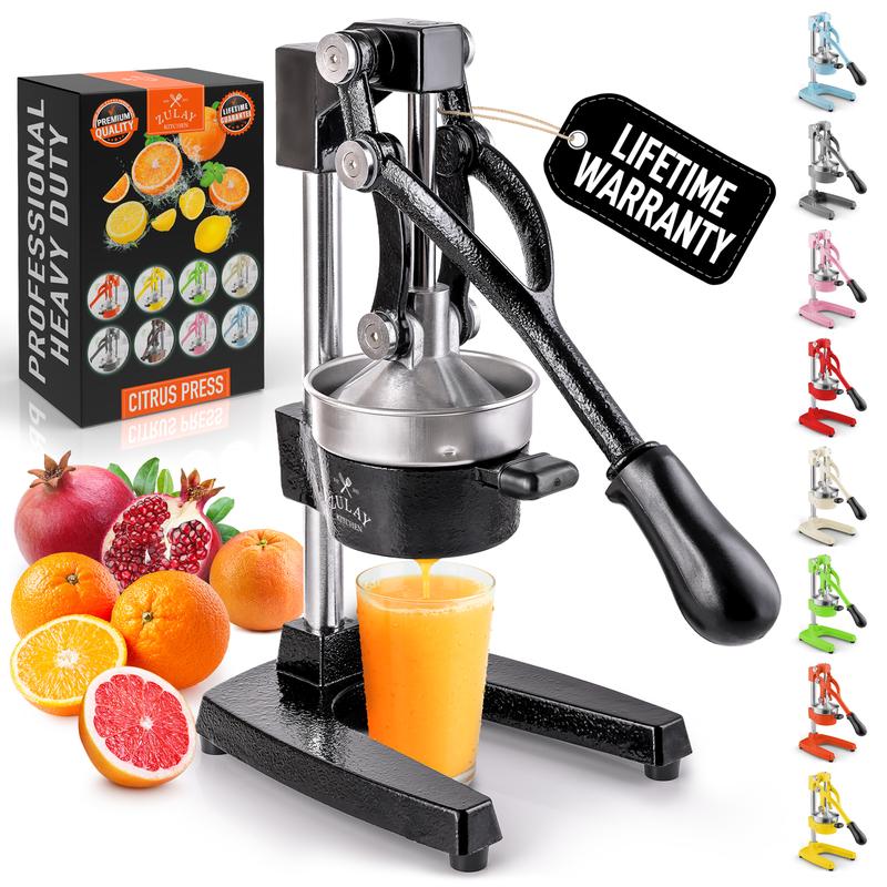 Heavy-Duty Cast Iron Citrus Juicer Press