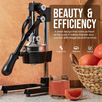 Heavy-Duty Cast Iron Citrus Juicer Press