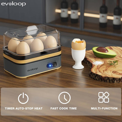 6-Egg Electric Cooker for Eggs & Omelets