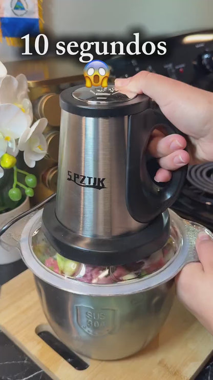 SPZTJK 2L Baby Food Processor with Dual Bowls & Copper Motor Grinder